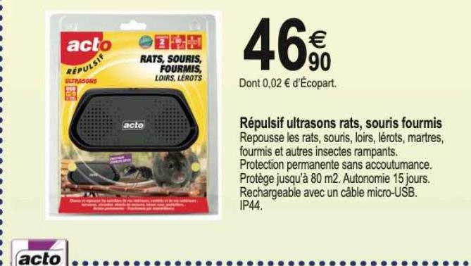 répulsif ultrasons rats souris fourmis