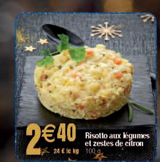 risotto aux légumes et zestes de citron