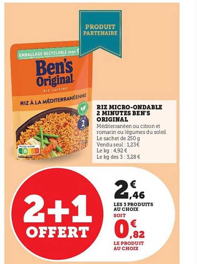 riz micro-ondable 2 minutes ben's original