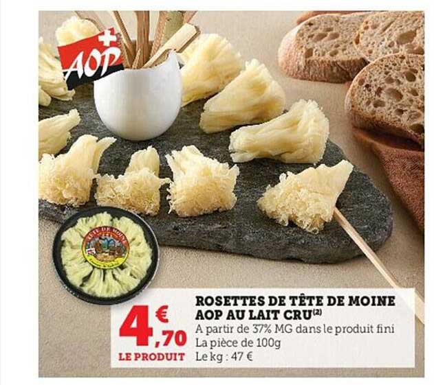 rosettes de tête de moine aop au lait cru