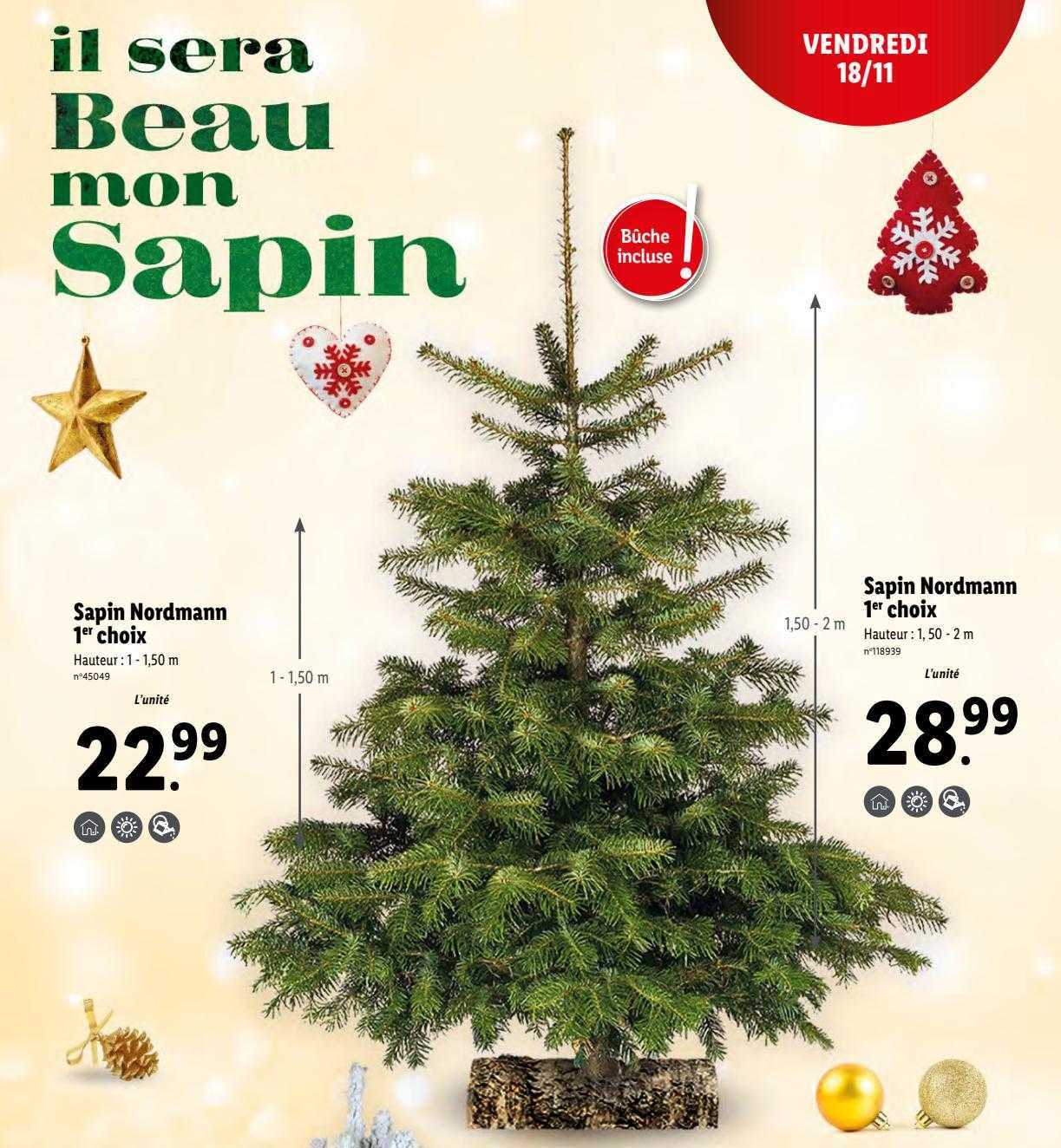 sapin nordmann 1er choix hauteur 1 - 1.50 m sapin nordmann 1er choix hauteur 1.50 - 2 m