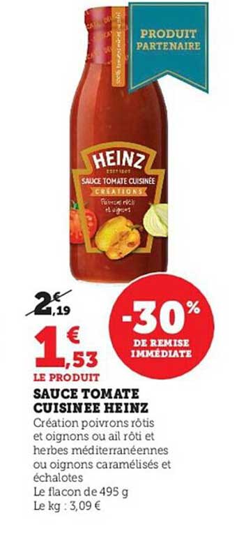 Sauce Tomate Cuisinée Heinz