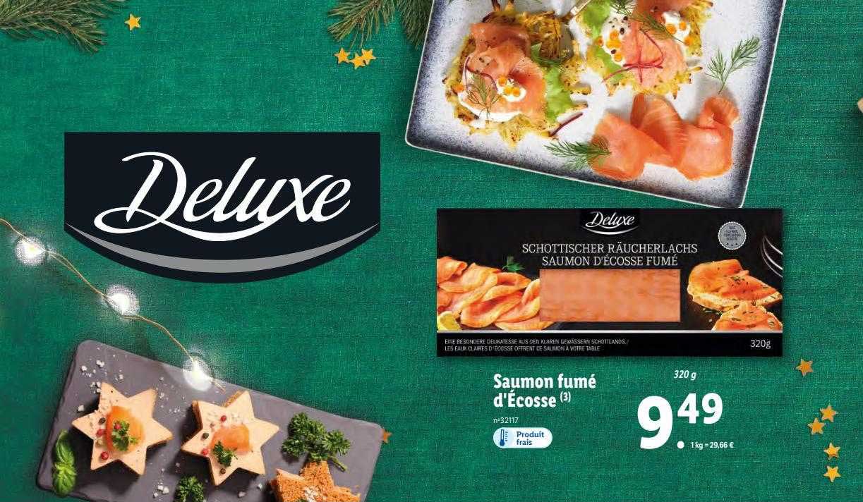 saumon fumé d'écosse deluxe