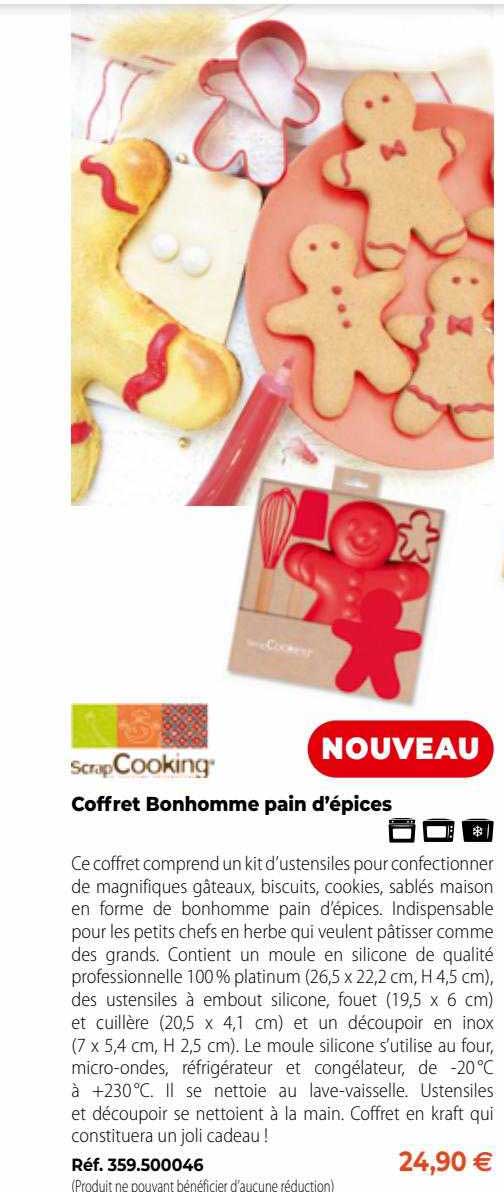scrap cooking coffret bonhomme pain d'épices