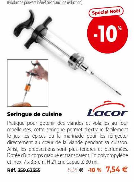 Seringue De Cuisine Lacor