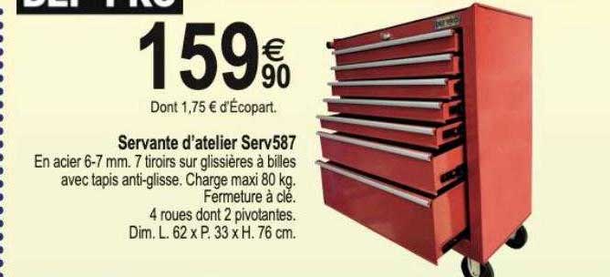 servante d'atelier serv587