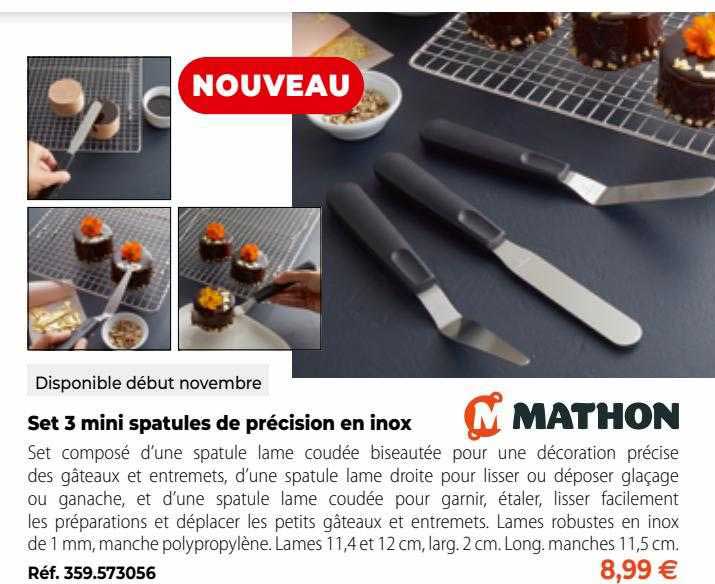 Set 3 Mini Spatules De Précision En Inox