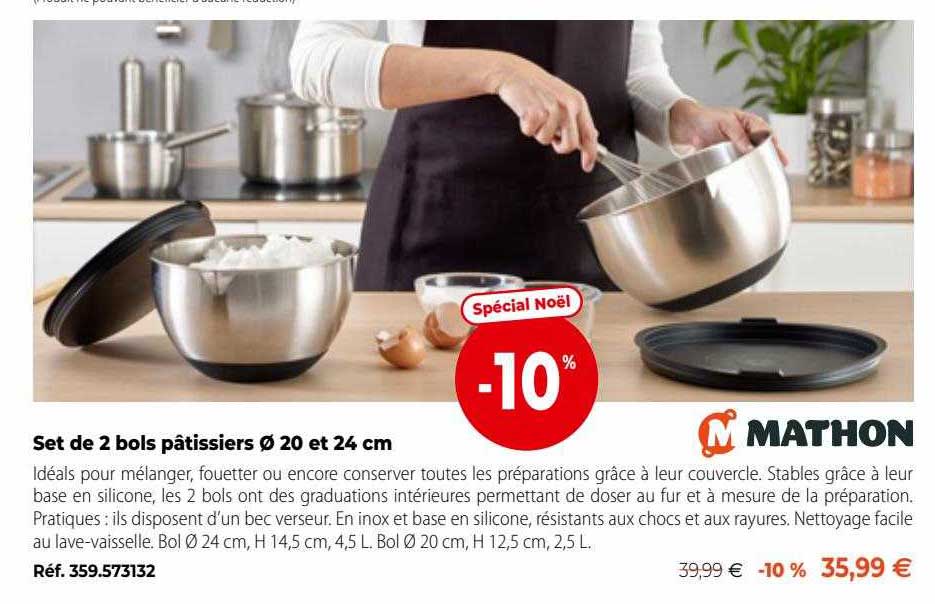 set de 2 bols pâtissiers