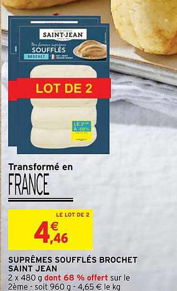 suprêmes soufflés brochet saint jean