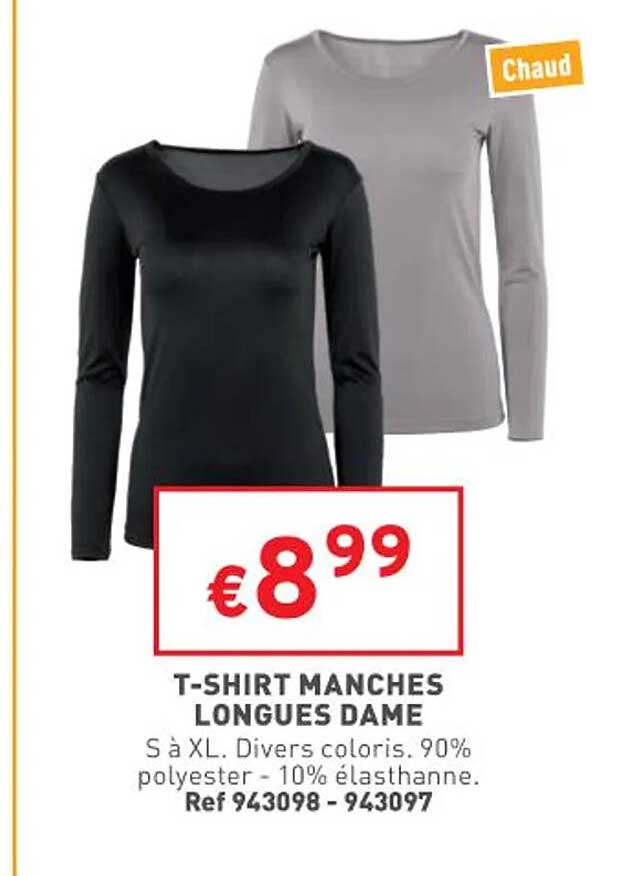 t-shirt manches longues dame