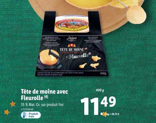 tête de moine avec fleurolle deluxe