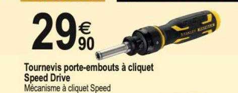 tournevis porte-embouts à cliquet speed drive