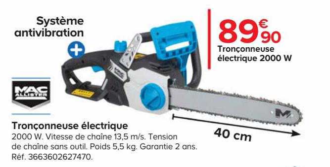 tronçonneuse électrique mac allister