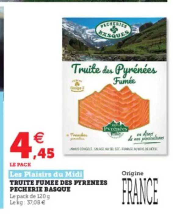 truite fumée des pyrénéens pêcherie basque les plaisirs du midi