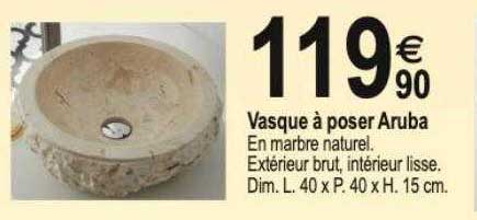 vasque à poser aruba