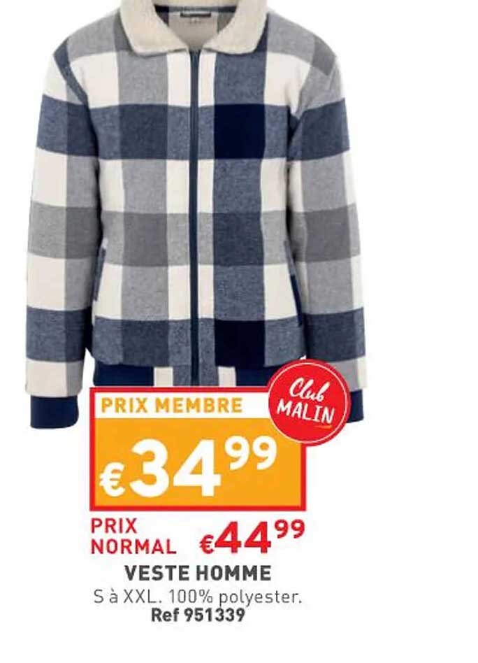 Veste Homme S à Xxl