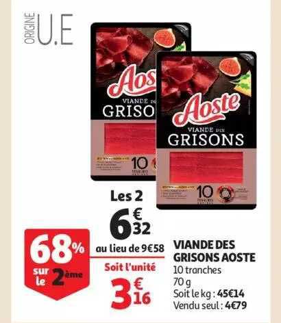 Viande Des Grisons Aoste