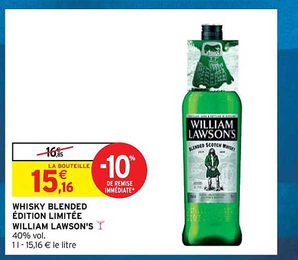 whisky blended édition limitée william lawson's