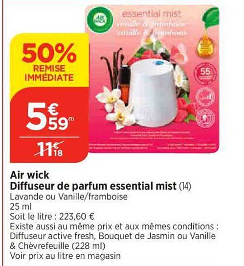 air wick diffuseur de parfum essential mist