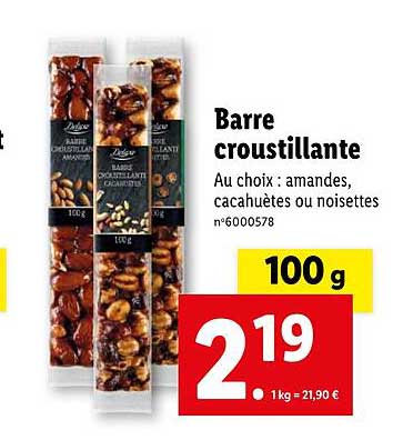 barre croustillante deluxe