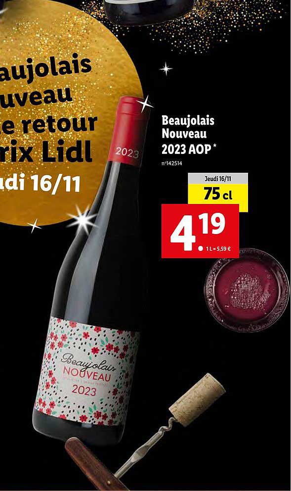 Beaujolais Nouveau 2023 Aop