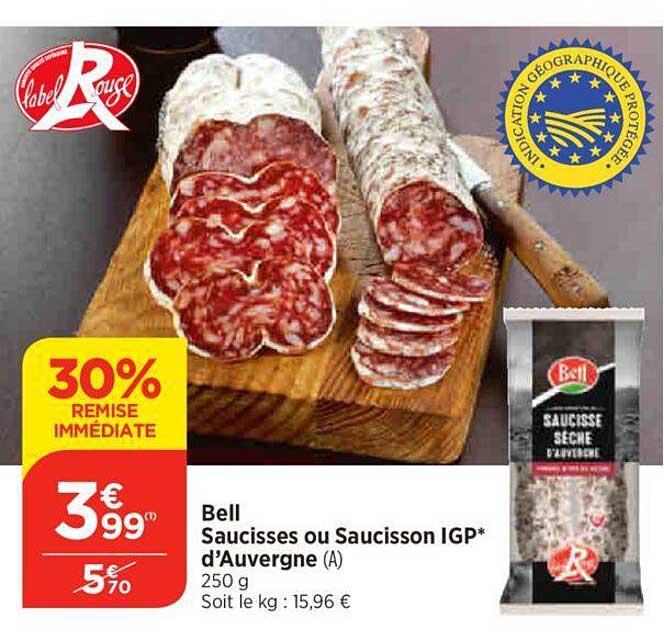 Bell Saucisses Ou Saucissons Igp D'auvergne