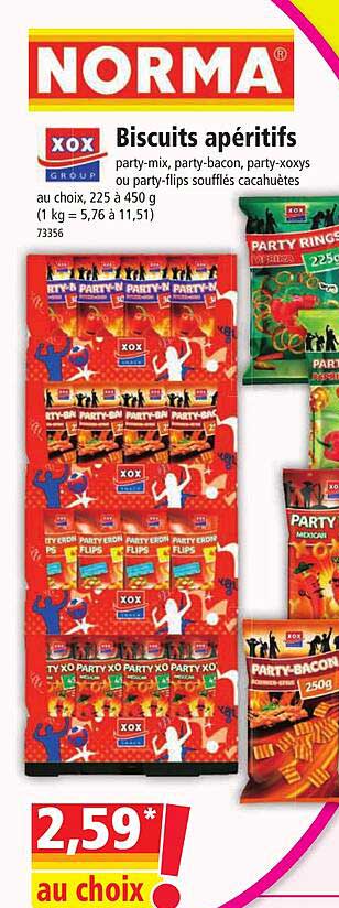 biscuits apéritifs xox group