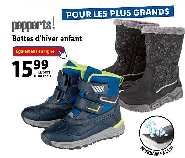 bottes d'hiver enfant pepperts!