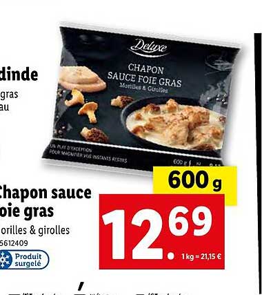 chapon sauce foie gras deluxe