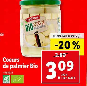 Cœurs De Palmier Bio Freshona