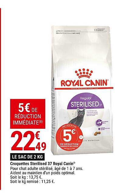 Croquettes Sterilised 37 Royal Canin