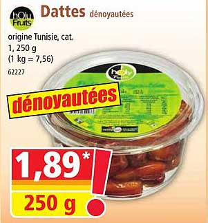 dattes dénoyautées holy fruits