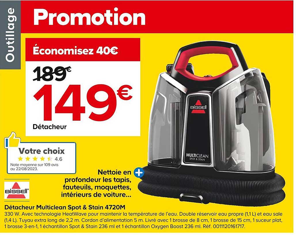 détacheur multiclean spot & stain 4720m