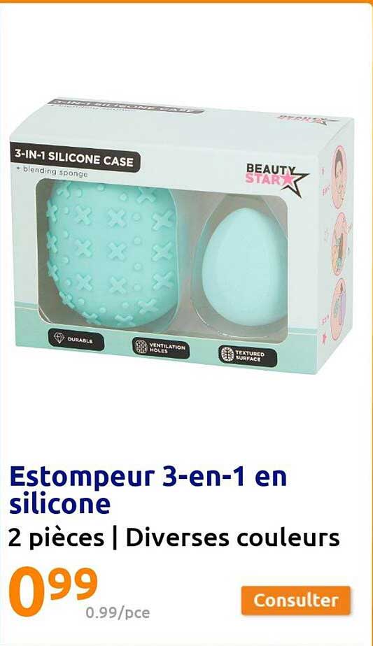 Estompeur 3-en-1 En Silicone