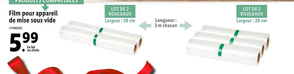 film pour appareil de mise sous vide