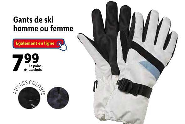 gants de ski homme ou femme