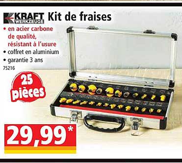 kit de fraises kraft werkzeuge