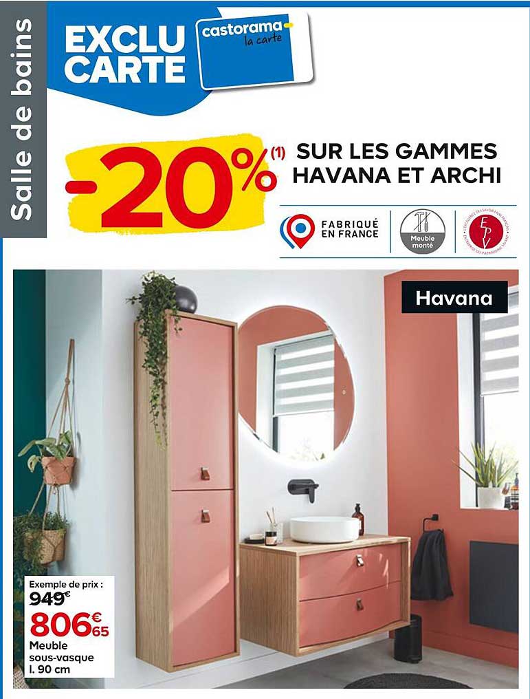 les gammes havana et archi