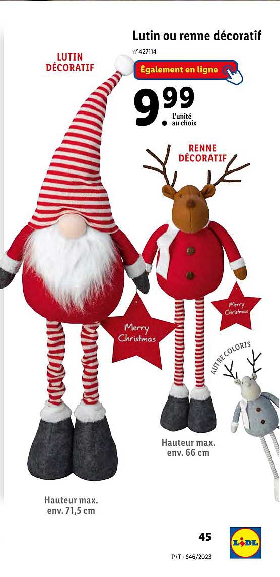 lutin ou renne décoratif