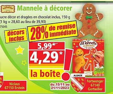 mannele à décorer