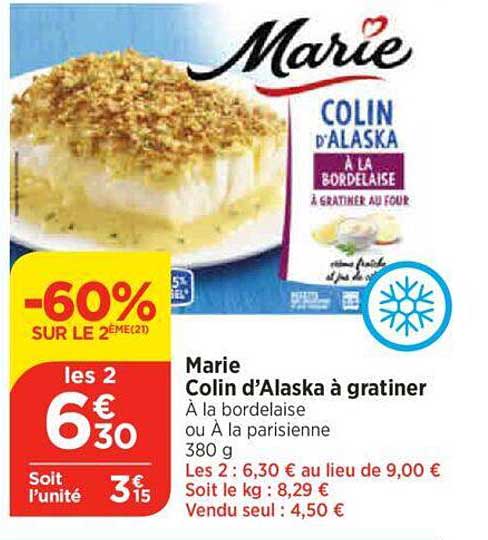 marie colin d'alaska à gratiner