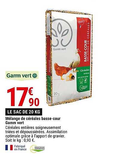mélange de céréales basse-cour gamm vert