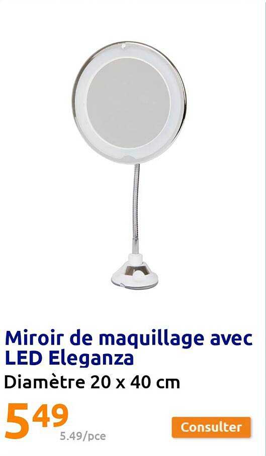 Miroir De Maquillage Avec Led éléganza