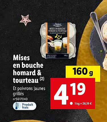 mises en bouche homard & tourteau deluxe