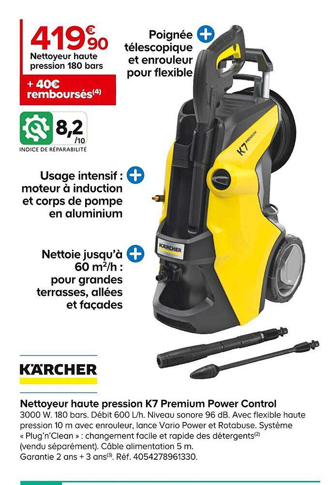 nettoyeur haute pression k7 premium power control kärcher