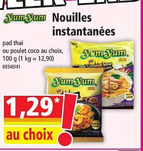 nouilles instantanées yum yum