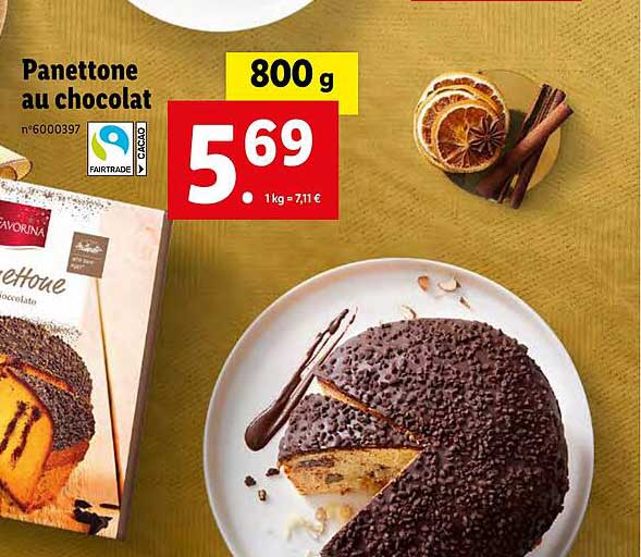 Panettone Au Chocolat Favorina