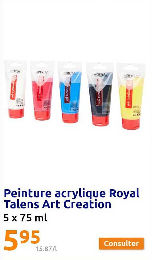 peinture acrylique royal talens art création