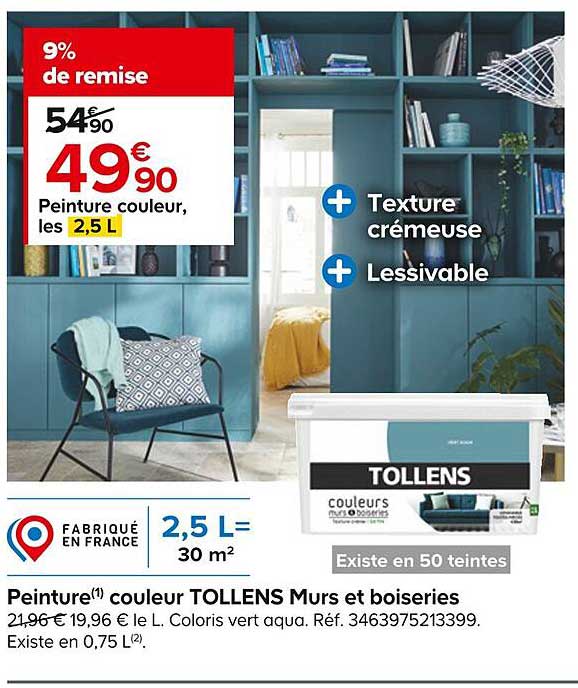 peinture couleur tollens murs et boiseries