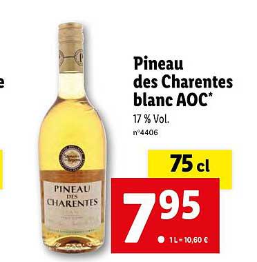 pineau des charentes blanc aoc